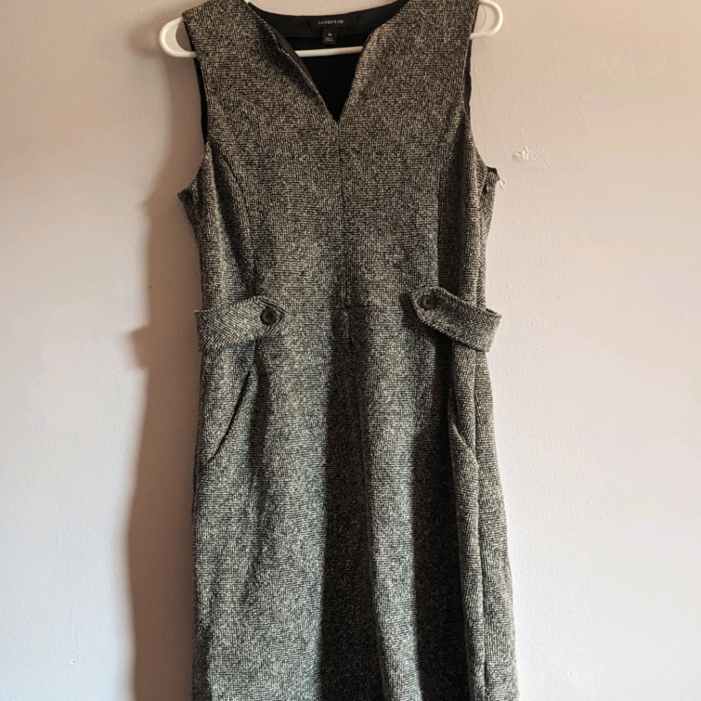 Lands End Gray Professional Dress